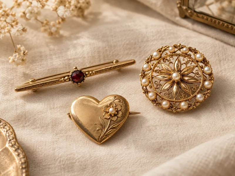 Example of brooches & pins jewellery
