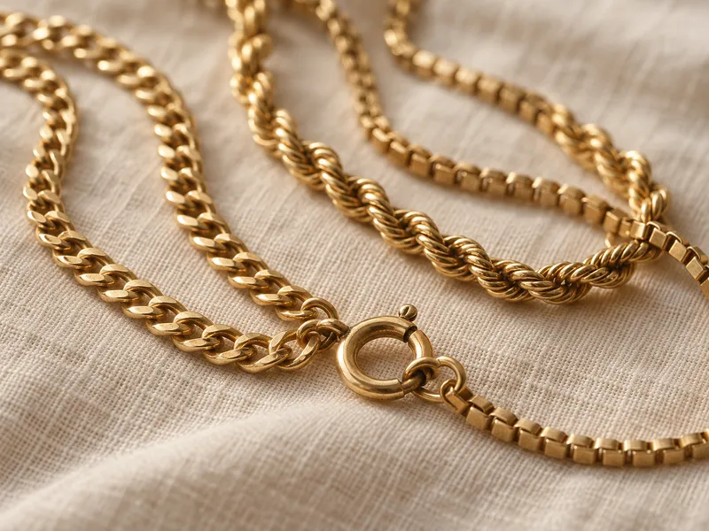 Example of gold filled (gf) jewellery